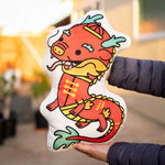 Load image into Gallery viewer, Year of the Dragon Plush Pillow - Ni De Mama Chinese - Inspired Clothing | ,
