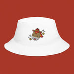 Load image into Gallery viewer, Year of the Fire Horse Embroidered Bucket Hat - Ni De Mama Chinese - Inspired Clothing | White ,
