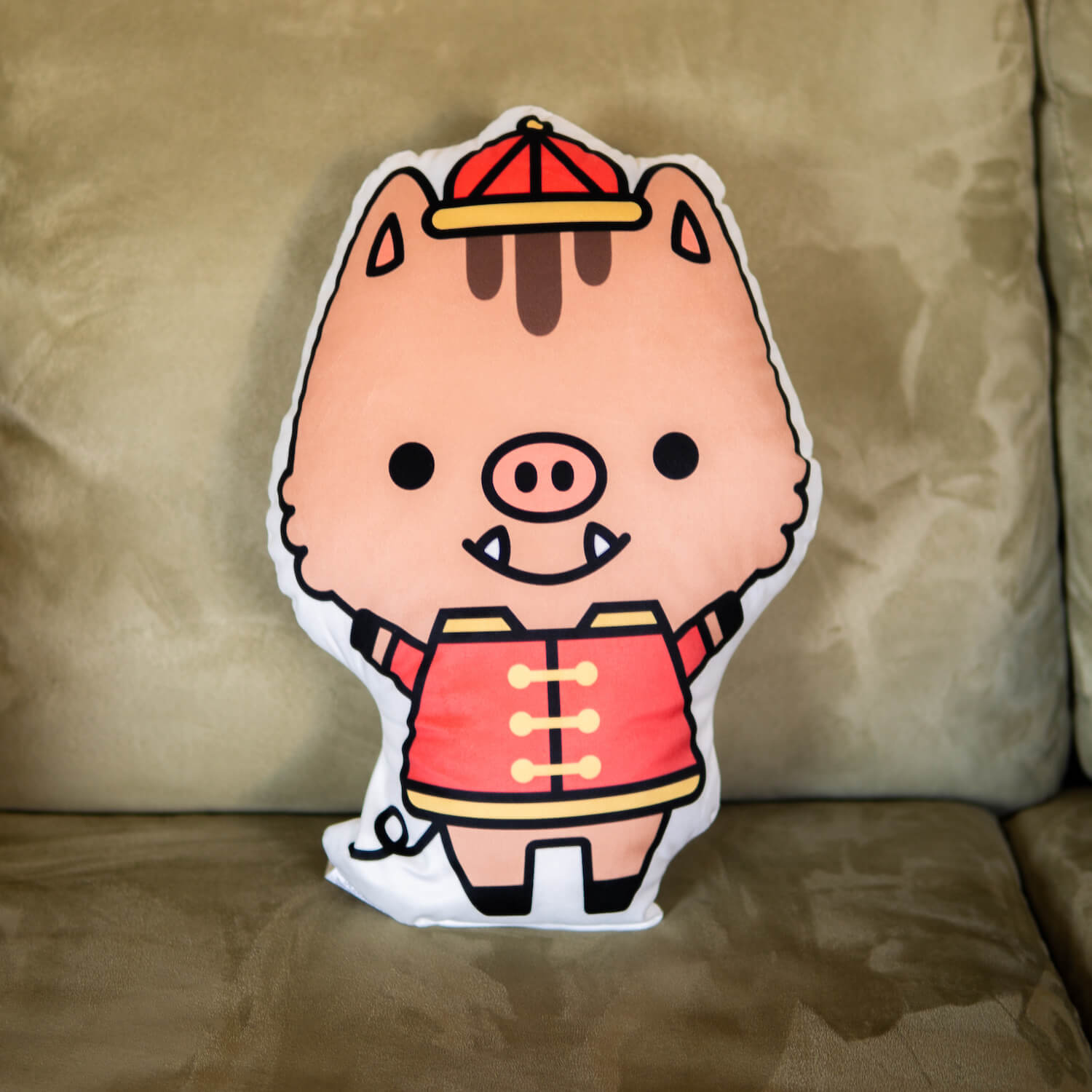 Year of the Pig Plush Pillow - Ni De Mama Chinese - Inspired Clothing | ,