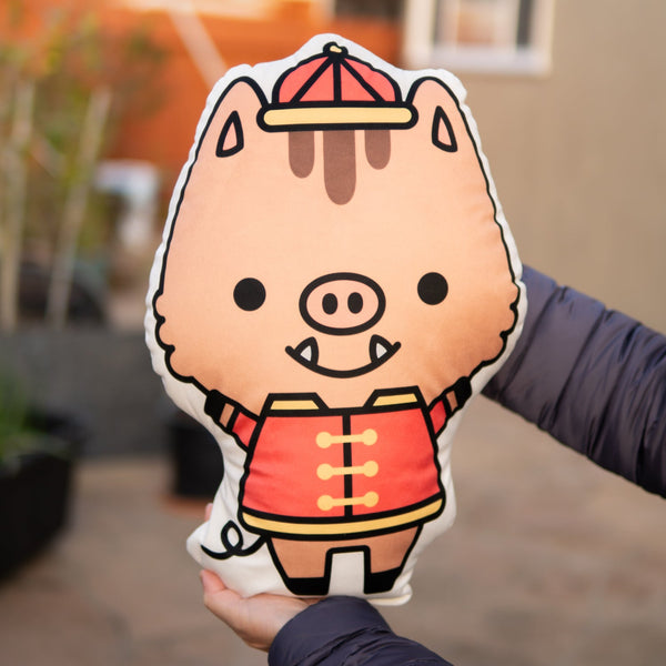 Year of the Pig Plush Pillow - Ni De Mama Chinese - Inspired Clothing | ,