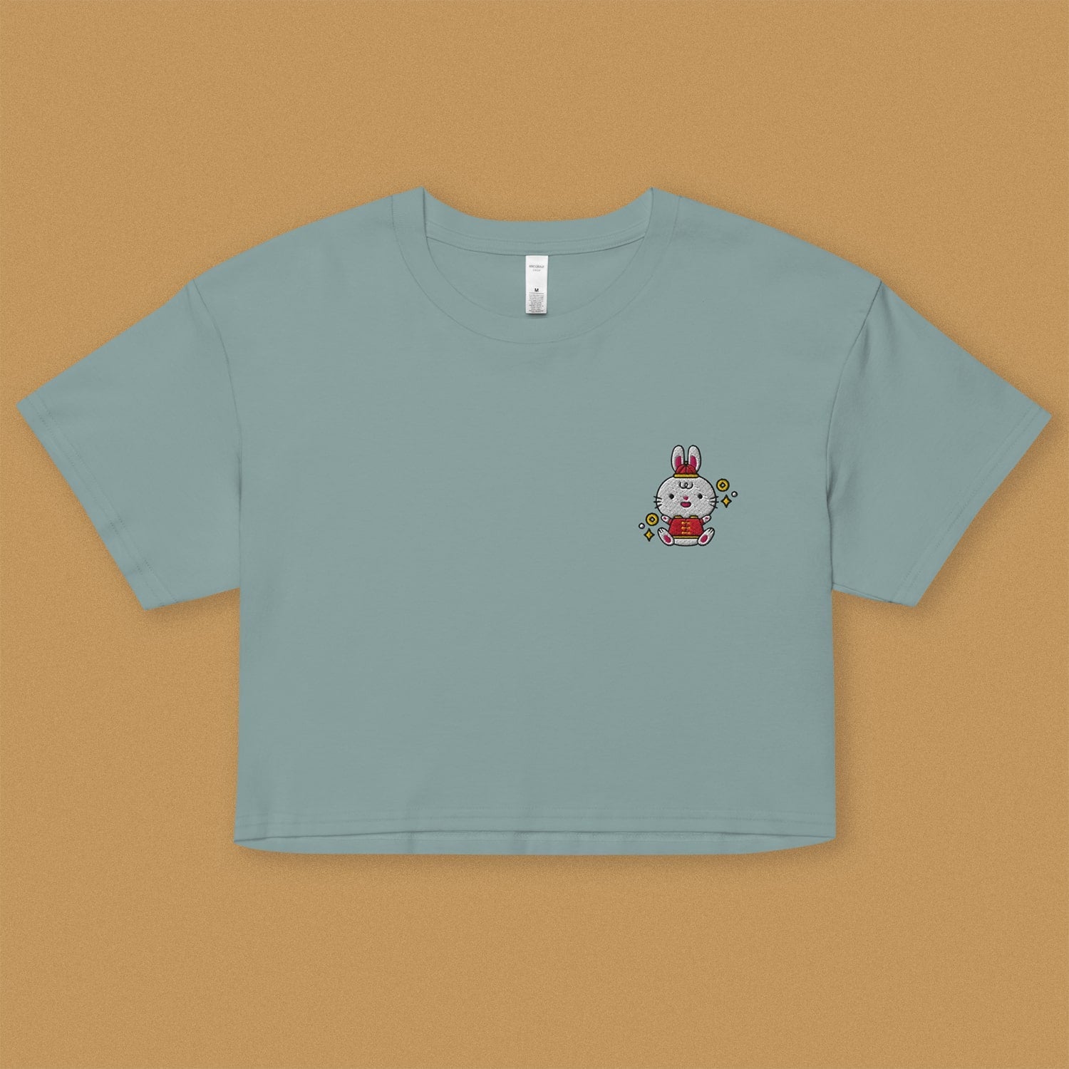 Year of the Rabbit Crop T-Shirt - Ni De Mama Chinese - Inspired Clothing | Teal , XS