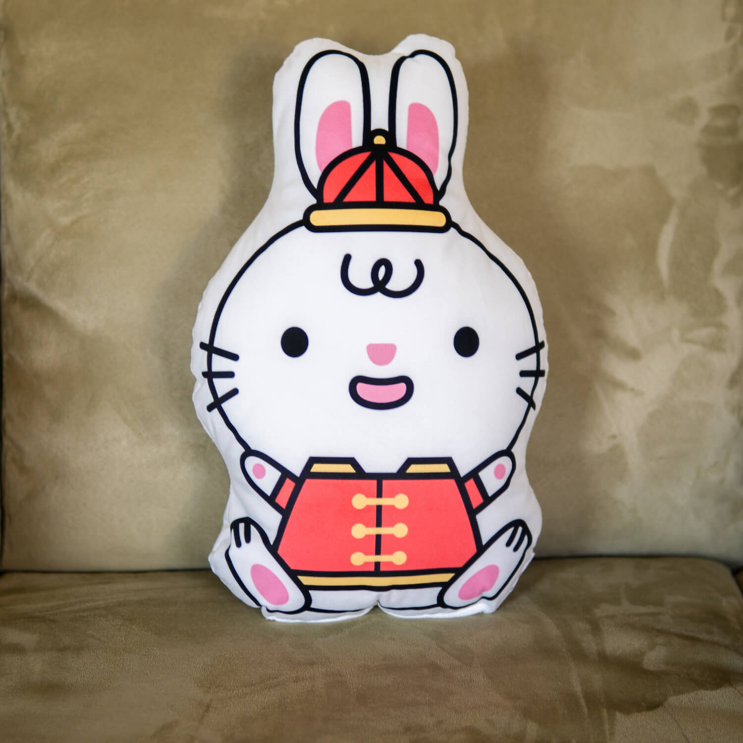 Year of the Rabbit Plush Pillow - Ni De Mama Chinese - Inspired Clothing | ,