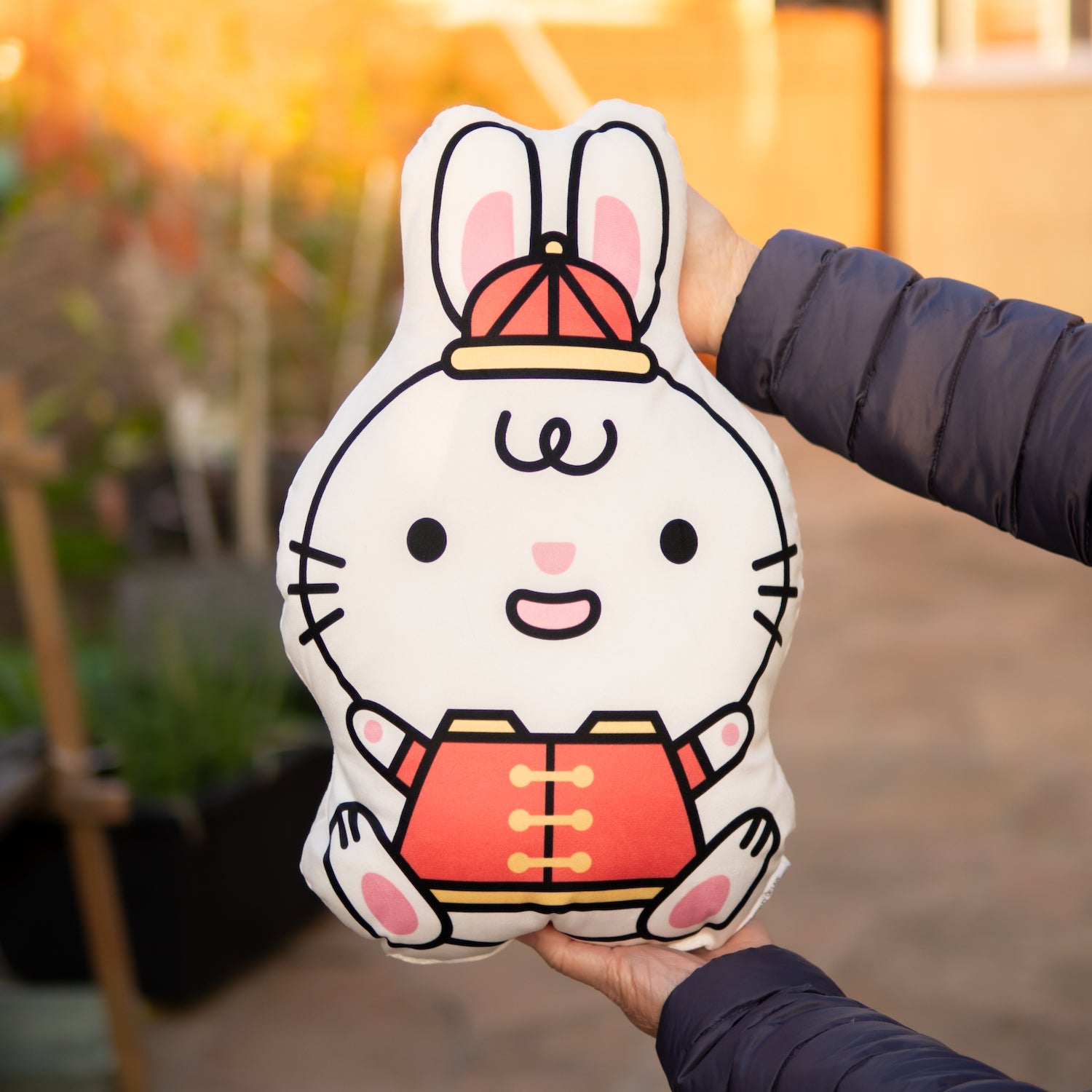 Year of the Rabbit Plush Pillow - Ni De Mama Chinese - Inspired Clothing | ,