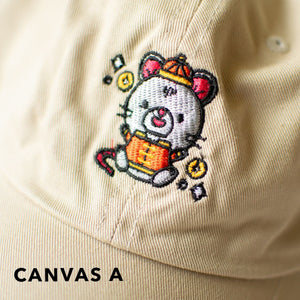 Year of the Rat Embroidered Cap / Imperfect Sample (Final Sale) - Ni De Mama Chinese Clothing