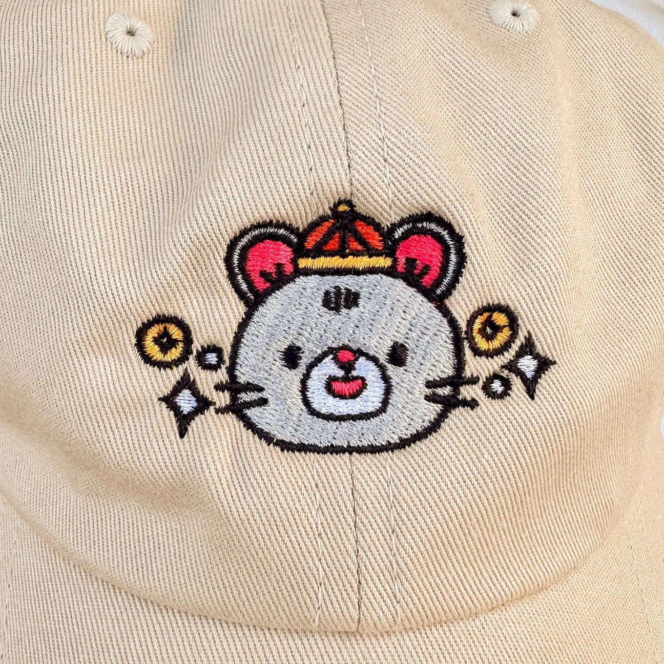 Year of the Rat Embroidered Cap / Overstock (Final Sale) - Ni De Mama Chinese - Inspired Clothing | Canvas ,