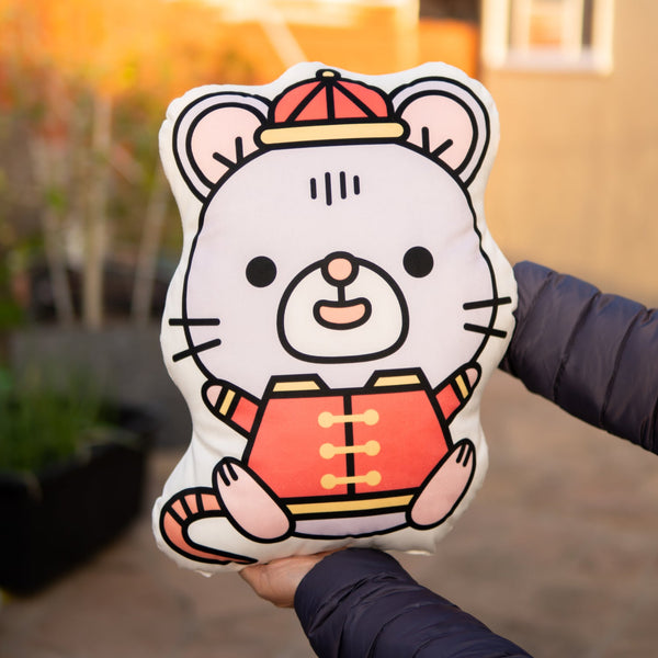 Year of the Rat Plush Pillow - Ni De Mama Chinese - Inspired Clothing | ,