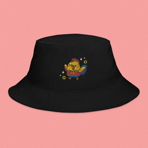 Year of the Rooster Embroidered Bucket Hat - Ni De Mama Chinese - Inspired Clothing | Black ,