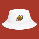 Load image into Gallery viewer, Year of the Rooster Embroidered Bucket Hat - Ni De Mama Chinese - Inspired Clothing | White ,
