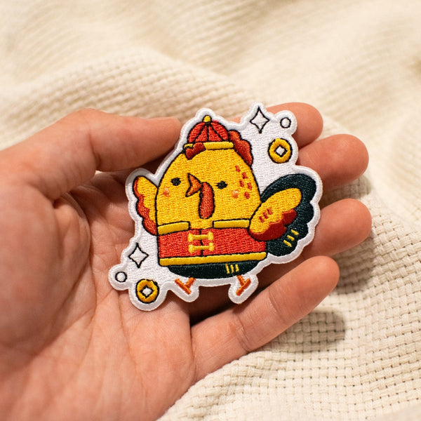 Year of the Rooster Embroidered Patch - Ni De Mama Chinese - Inspired Clothing | ,