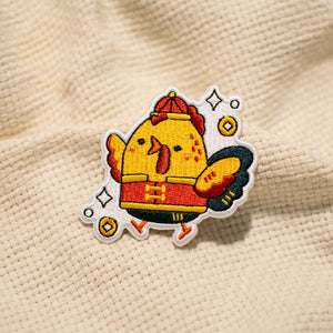 Year of the Rooster Embroidered Patch - Ni De Mama Chinese - Inspired Clothing | ,