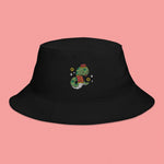 Load image into Gallery viewer, Year of the Snake Embroidered Bucket Hat - Ni De Mama Chinese - Inspired Clothing | Black ,
