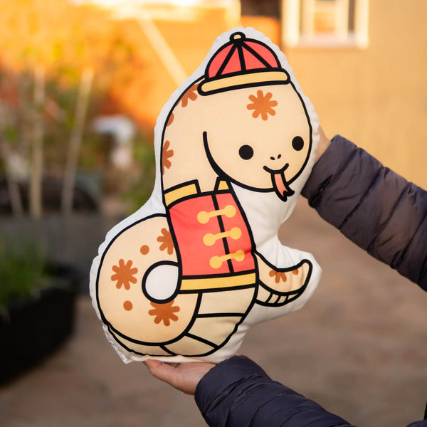 Year of the Snake Plush Pillow - Ni De Mama Chinese - Inspired Clothing | ,