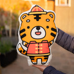 Load image into Gallery viewer, Year of the Tiger Plush Pillow - Ni De Mama Chinese - Inspired Clothing | ,
