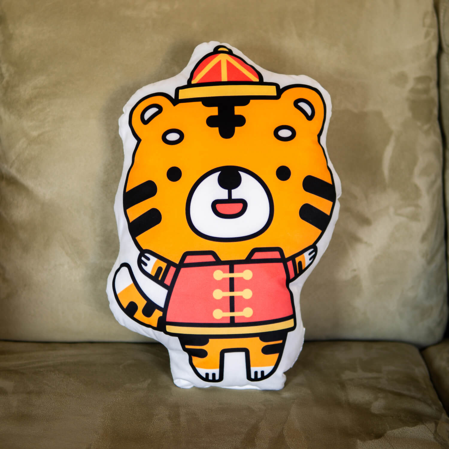 Year of the Tiger Plush Pillow - Ni De Mama Chinese - Inspired Clothing | ,