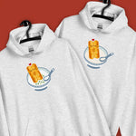 Load image into Gallery viewer, Youtiao (Fried Dough) Hoodie - Ni De Mama Chinese - Inspired Clothing | Congee , Heather Ash
