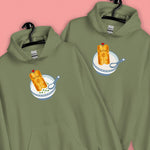 Load image into Gallery viewer, Youtiao (Fried Dough) Hoodie - Ni De Mama Chinese - Inspired Clothing | Congee , Olive Green
