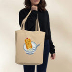 Load image into Gallery viewer, Youtiao (Fried Dough) Tote Bag - Ni De Mama Chinese - Inspired Clothing | Congee , Black
