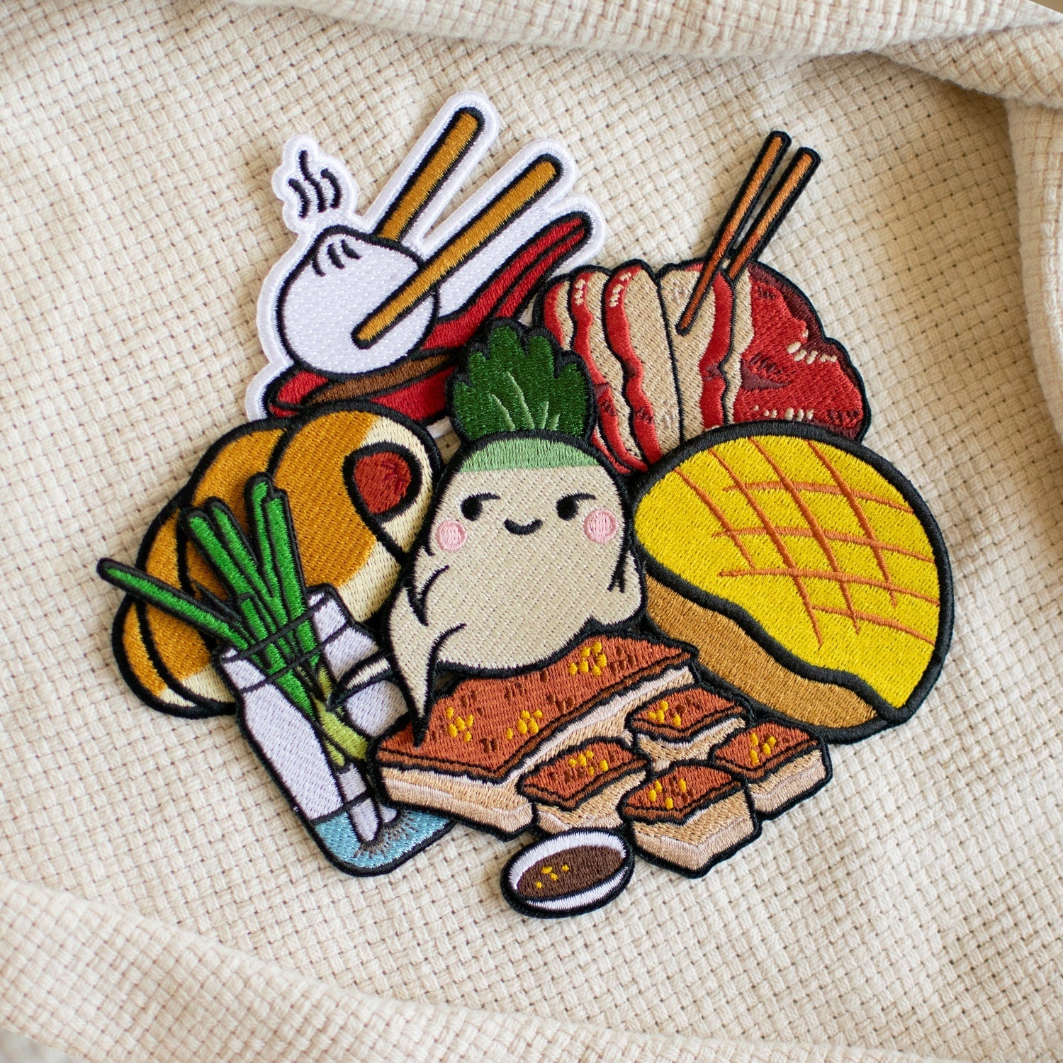 1 Random Embroidered Patch - Ni De Mama Chinese Clothing