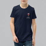 Load image into Gallery viewer, Bing Chilling Embroidered Kids T-Shirt - Ni De Mama Chinese Clothing

