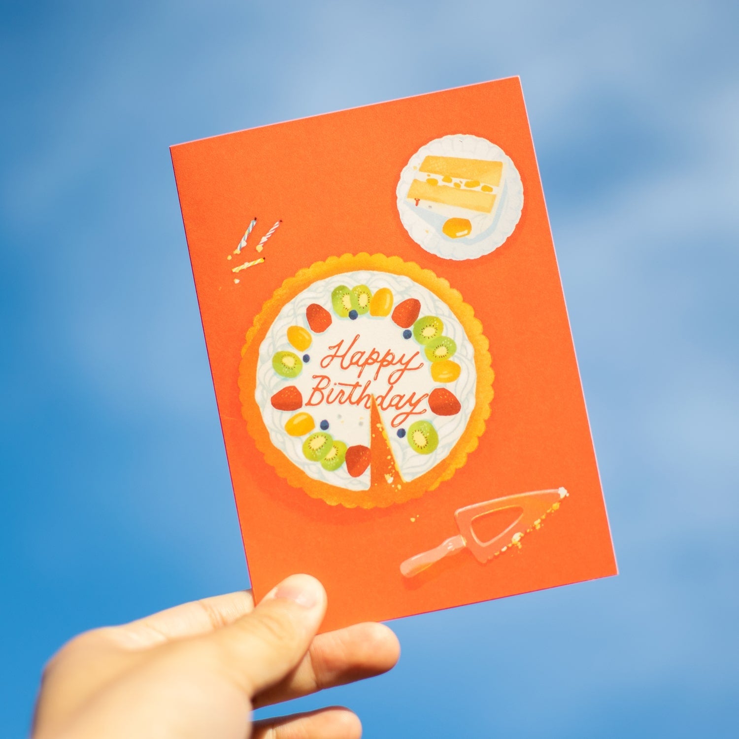 Birthday Fruit Cake Greeting Card - Ni De Mama Chinese Clothing