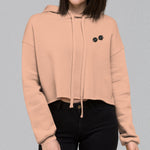 Load image into Gallery viewer, Boba Besteas Embroidered Crop Hoodie - Ni De Mama Chinese Clothing
