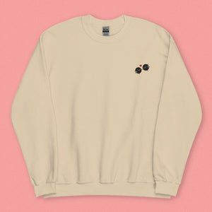 Boba Besteas Embroidered Sweatshirt - Limited Valentine's Edition - Ni De Mama Chinese - Inspired Clothing | Soft Cream , S