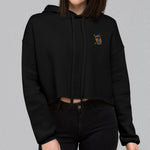 Load image into Gallery viewer, Boba Bliss Embroidered Crop Hoodie - Ni De Mama Chinese Clothing
