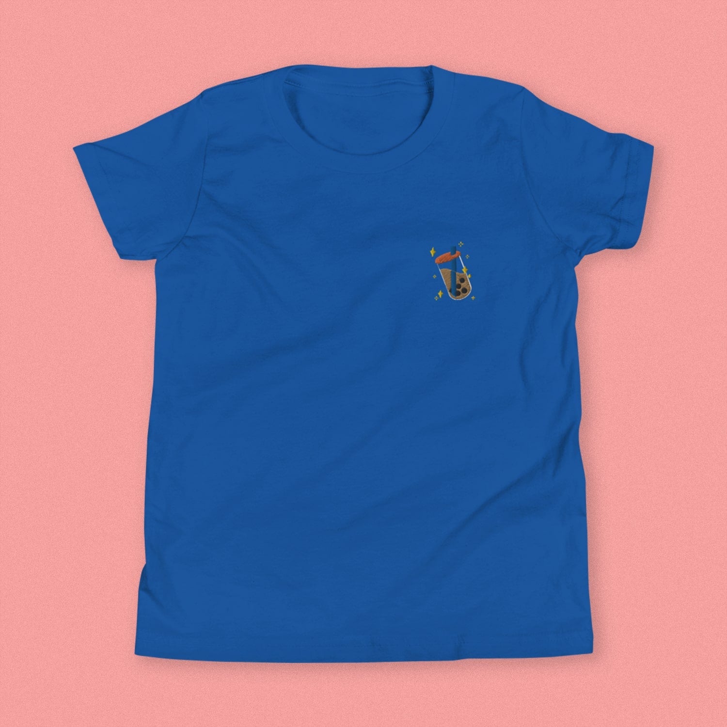 Boba Bliss Embroidered Kids T-Shirt - Ni De Mama Chinese Clothing