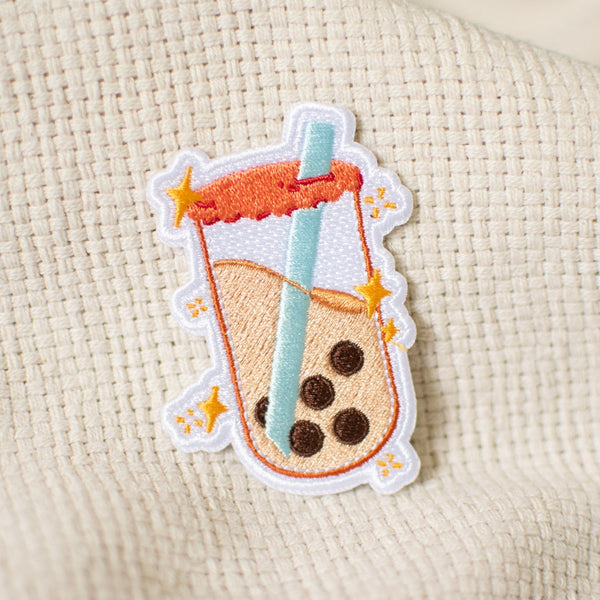 Boba Bliss Embroidered Patch - Ni De Mama Chinese Clothing