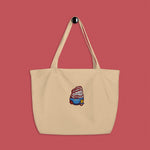 Load image into Gallery viewer, Char Siu Baby Embroidered Large Tote - Ni De Mama Chinese Clothing
