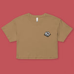 Load image into Gallery viewer, Char Siu Bao Embroidered Crop T-Shirt - Ni De Mama Chinese Clothing
