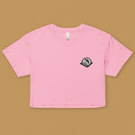 Load image into Gallery viewer, Char Siu Bao Embroidered Crop T-Shirt - Ni De Mama Chinese Clothing
