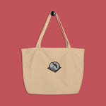 Load image into Gallery viewer, Char Siu Bao Embroidered Large Tote - Ni De Mama Chinese Clothing
