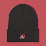 Load image into Gallery viewer, Char Siu Embroidered Beanie - Ni De Mama Chinese Clothing
