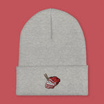 Load image into Gallery viewer, Char Siu Embroidered Beanie - Ni De Mama Chinese Clothing
