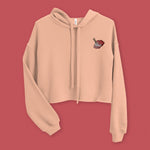 Load image into Gallery viewer, Char Siu Embroidered Crop Hoodie - Ni De Mama Chinese Clothing

