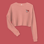 Load image into Gallery viewer, Char Siu Embroidered Crop Sweatshirt - Ni De Mama Chinese Clothing
