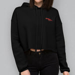 Load image into Gallery viewer, Chicken Feet Embroidered Crop Hoodie - Ni De Mama Chinese Clothing
