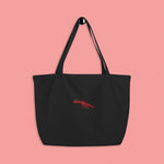 Load image into Gallery viewer, Chicken Feet Embroidered Large Tote - Ni De Mama Chinese Clothing
