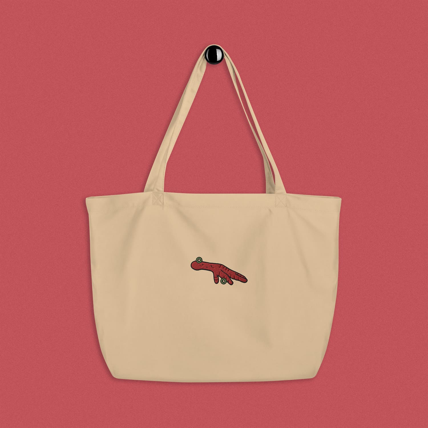 Chicken Feet Embroidered Large Tote - Ni De Mama Chinese Clothing