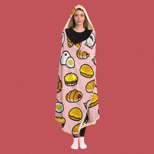 Chinese Bao Hooded Blanket / Overstock (Final Sale) - Ni De Mama Chinese - Inspired Clothing | Soft Pink , Youth