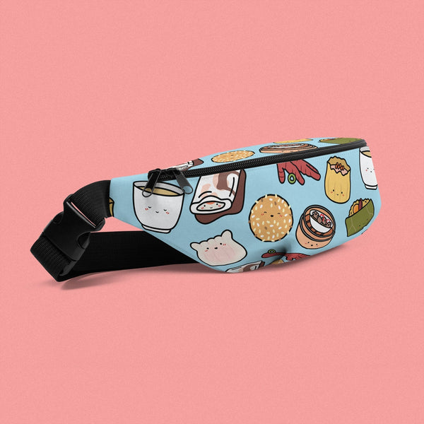 Dim Sum Fanny Pack - Ni De Mama Chinese - Inspired Clothing | Charcoal , Medium Strap