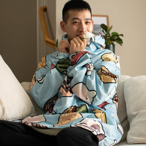 Dim Sum Snug Blanket Hoodie - Ni De Mama Chinese Clothing