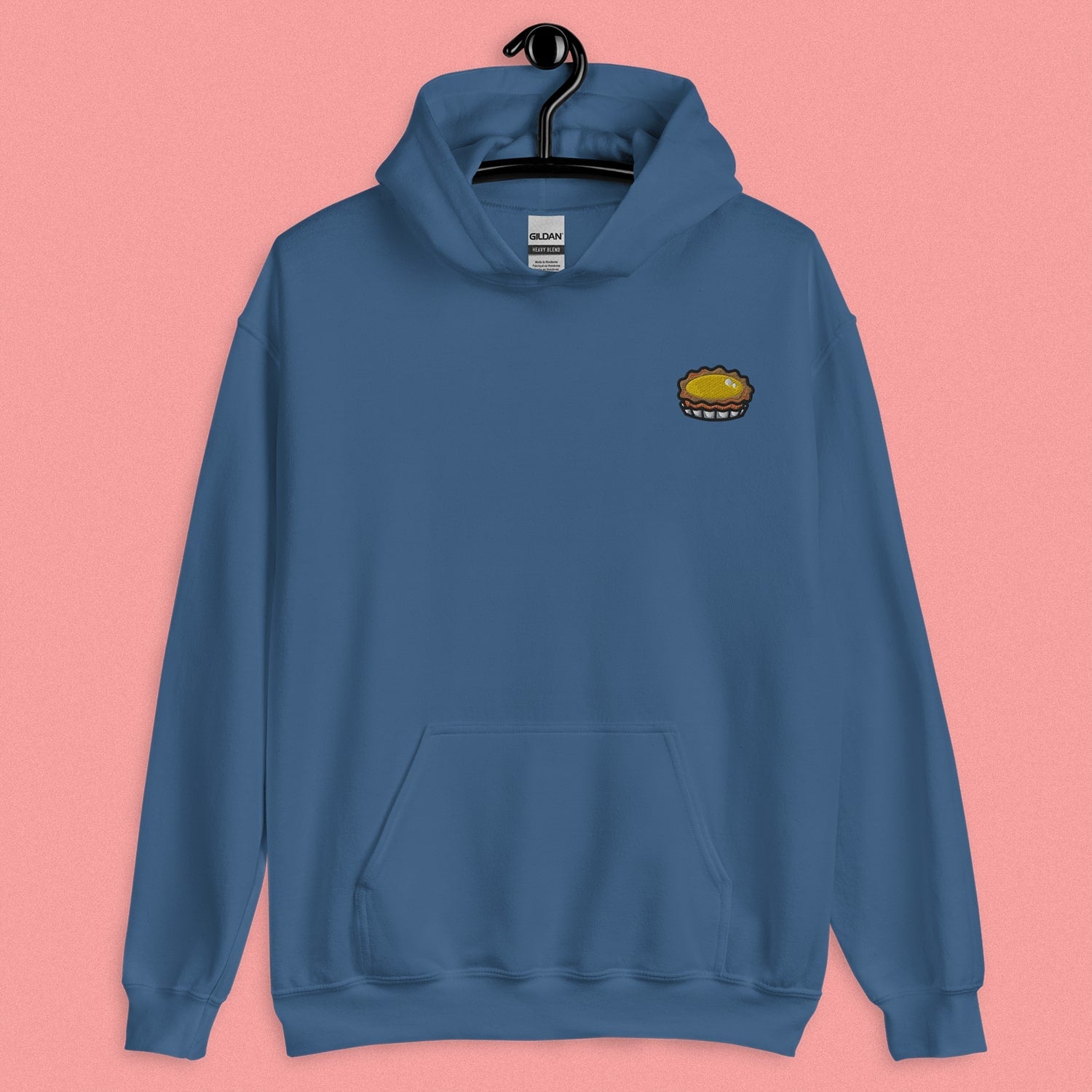 Egg Tart Embroidered Hoodie - Ni De Mama Chinese Clothing