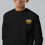 Load image into Gallery viewer, Egg Tart Embroidered Kids Sweatshirt - Ni De Mama Chinese Clothing
