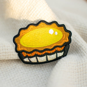 Egg Tart Embroidered Patch - Ni De Mama Chinese Clothing
