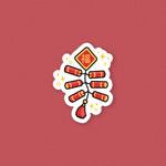 Load image into Gallery viewer, Firecracker - Chinese New Year Vinyl Sticker - Ni De Mama Chinese Clothing
