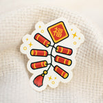 Load image into Gallery viewer, Firecracker Vinyl Sticker - Ni De Mama Chinese Clothing
