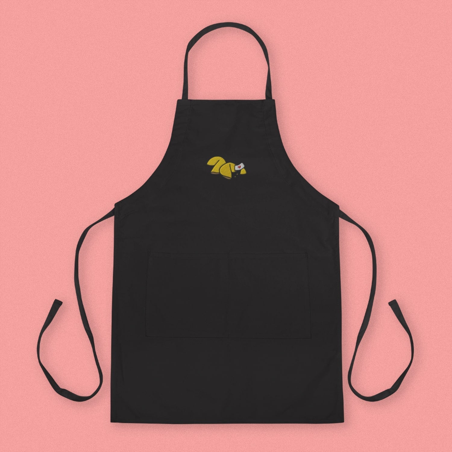 Fortune Cookie Embroidered Apron - Ni De Mama Chinese Clothing