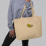 Load image into Gallery viewer, Fortune Cookie Embroidered Large Tote - Ni De Mama Chinese Clothing

